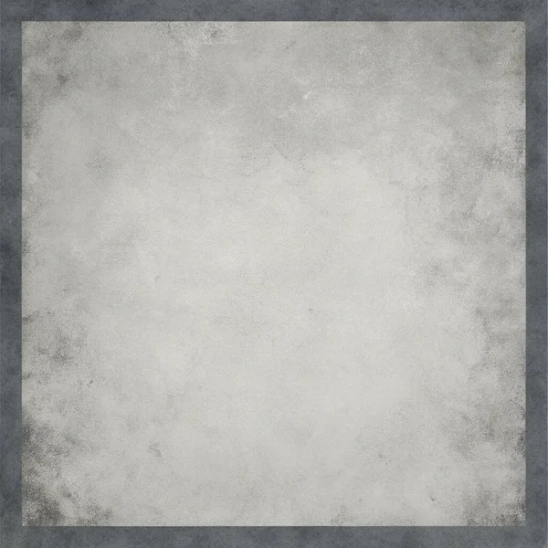 Koyu gri ve tozlu beyaz kenarları olan basit, temiz bir beton doku arka planında merkezde sınırlandırılmış boş bir alan, endüstriyel markalaşma, kentsel posterler, ambalajlama ve modern yerleşimler için mükemmel. Bu dayanıklı ve yıpranmış surfa