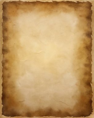 Altın-kahverengi lekeler ve kıvrımlı köşeler içeren basit, temiz bir parşömen dokusu. Tasarım, merkezde, ortaçağ haritaları, fantezi posterleri, tarihi belgeler, hazine haritaları ve karınca için mükemmel hale getiren bir boşluk alanı içeriyor.