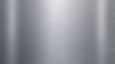 Basit, temiz metal desenli bir arka plan, ince yansımaları ve merkezde içi boş bir alanı olan fırçalı bir çelik kaplama. Endüstriyel posterler, modern markalar, ürün ambalajları, mimari planlar ve şık dijital delikler için mükemmel.