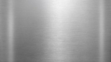 Basit, temiz metal desenli bir arka plan, ince yansımaları ve merkezde içi boş bir alanı olan fırçalı bir çelik kaplama. Endüstriyel posterler, modern markalar, ürün ambalajları, mimari planlar ve şık dijital delikler için mükemmel.