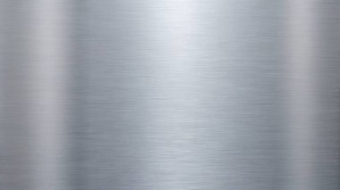 Basit, temiz metal desenli bir arka plan, ince yansımaları ve merkezde içi boş bir alanı olan fırçalı bir çelik kaplama. Endüstriyel posterler, modern markalar, ürün ambalajları, mimari planlar ve şık dijital delikler için mükemmel.