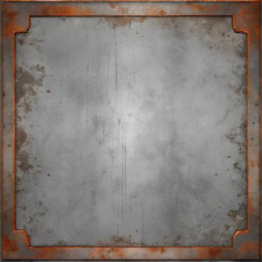 Pas lekeleri ve merkezde içi boş bir bölge ile çizikleri içeren basit, temiz bir metal doku. Grunge tasarımları, endüstriyel posterler, eski markalar, kentsel grafikler ve retro tasarımlar için mükemmel. Bu yıpranmış ve 