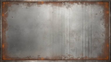 Pas lekeleri ve merkezde içi boş bir bölge ile çizikleri içeren basit, temiz bir metal doku. Grunge tasarımları, endüstriyel posterler, eski markalar, kentsel grafikler ve retro tasarımlar için mükemmel. Bu yıpranmış ve 