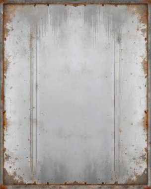 Pas lekeleri ve merkezde içi boş bir bölge ile çizikleri içeren basit, temiz bir metal doku. Grunge tasarımları, endüstriyel posterler, eski markalar, kentsel grafikler ve retro tasarımlar için mükemmel. Bu yıpranmış ve 