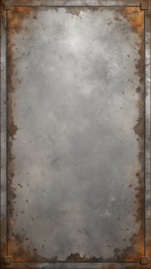 Pas lekeleri ve merkezde içi boş bir bölge ile çizikleri içeren basit, temiz bir metal doku. Grunge tasarımları, endüstriyel posterler, eski markalar, kentsel grafikler ve retro tasarımlar için mükemmel. Bu yıpranmış ve 