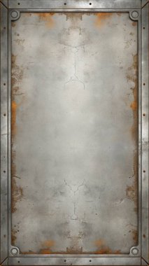 Pas lekeleri ve merkezde içi boş bir bölge ile çizikleri içeren basit, temiz bir metal doku. Grunge tasarımları, endüstriyel posterler, eski markalar, kentsel grafikler ve retro tasarımlar için mükemmel. Bu yıpranmış ve 