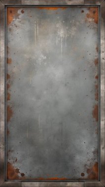 Pas lekeleri ve merkezde içi boş bir bölge ile çizikleri içeren basit, temiz bir metal doku. Grunge tasarımları, endüstriyel posterler, eski markalar, kentsel grafikler ve retro tasarımlar için mükemmel. Bu yıpranmış ve 