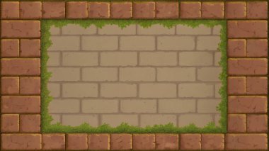 Basit, temiz bir tuğla dokusu, yosun lekeli yüzeyler, doğal hava koşulları, merkezdeki boş bir bölge tarafından vurgulanmış. Klasik planlar için mükemmel, rustik posterler, kalıtım markaları, şehir arkaplanları, mimari tasarım