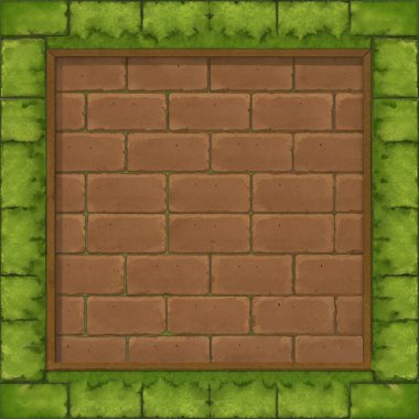 Basit, temiz bir tuğla dokusu, yosun lekeli yüzeyler, doğal hava koşulları, merkezdeki boş bir bölge tarafından vurgulanmış. Klasik planlar için mükemmel, rustik posterler, kalıtım markaları, şehir arkaplanları, mimari tasarım