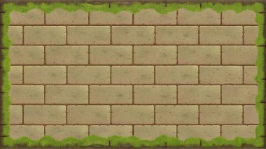 Basit, temiz bir tuğla dokusu, yosun lekeli yüzeyler, doğal hava koşulları, merkezdeki boş bir bölge tarafından vurgulanmış. Klasik planlar için mükemmel, rustik posterler, kalıtım markaları, şehir arkaplanları, mimari tasarım