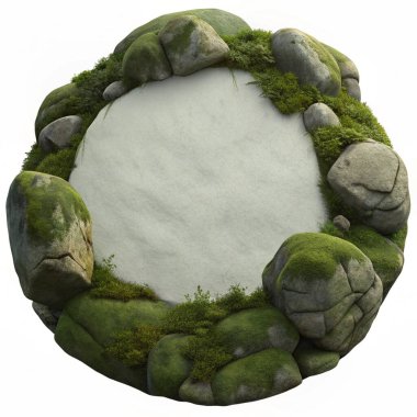 Ortası boş, yosun kaplı kayalar içeren basit, temiz bir kaya dokusu. Kırsal markalaşma, çevre dostu tasarımlar, açık hava posterleri, doğadan esinlenilmiş yerleşimler ve organik ambalajlar için mükemmel. Toprak tonları 