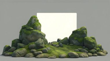 Ortası boş, yosun kaplı kayalar içeren basit, temiz bir kaya dokusu. Kırsal markalaşma, çevre dostu tasarımlar, açık hava posterleri, doğadan esinlenilmiş yerleşimler ve organik ambalajlar için mükemmel. Toprak tonları 