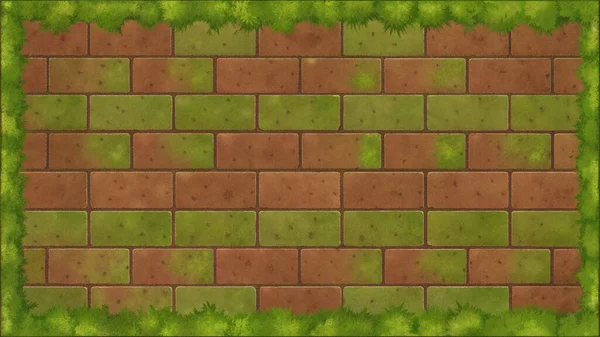 Basit, temiz bir tuğla dokusu, yosun lekeli yüzeyler, doğal hava koşulları, merkezdeki boş bir bölge tarafından vurgulanmış. Klasik planlar için mükemmel, rustik posterler, kalıtım markaları, şehir arkaplanları, mimari tasarım