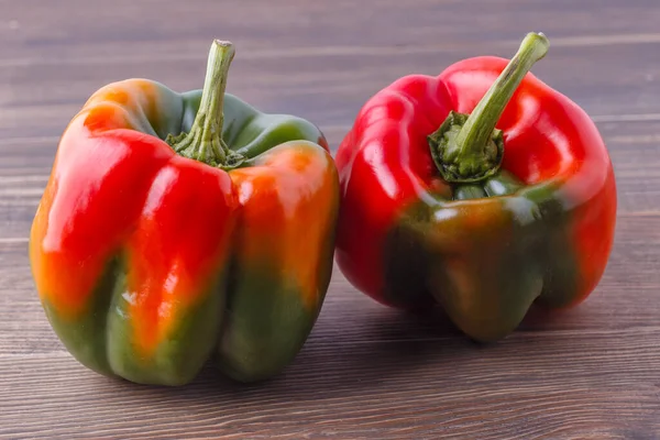 Frisches Bio Gemüse Gelb Und Rot Paprika Paprika Rot Grün — Stockfoto