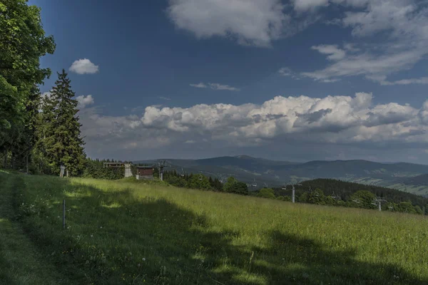 Paseky Nad Jizerou Village Spring Sunny Nice Color Day — Stock Photo, Image