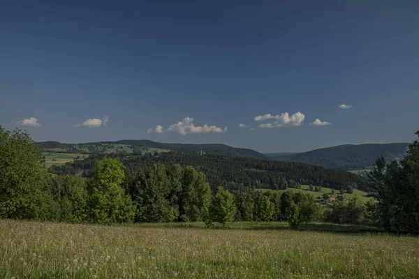 Riesengebirge Zwischen Jablonec Und Vysoke Nad Jizerou Städte Frühling Schöner — Stockfoto