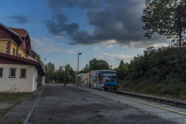 Trest Station Sommer Sonniger Schöner Abend — Stockfoto