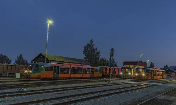 Volary Station Südböhmen Der Nähe Des Nationalparks Sumava Sommerabend — Stockfoto