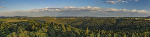 Aussicht Vom Aussichtsturm Krasno Sommer Schöner Sonniger Abend — Stockfoto