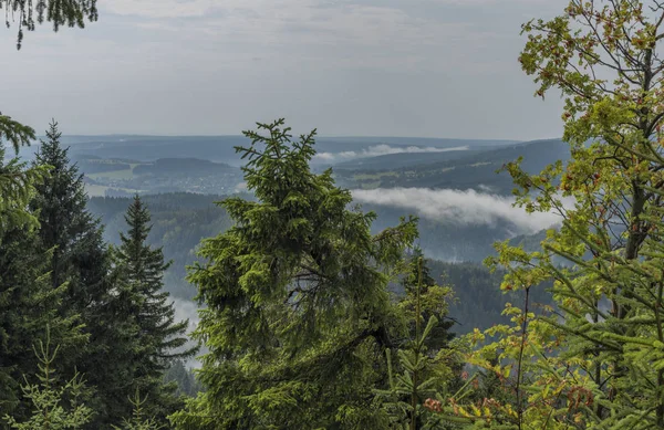 Nature Storm Krusne Mountains Kraslice Town — Stock Photo, Image