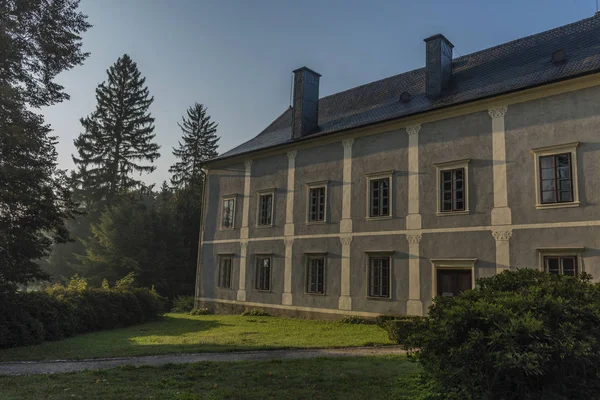 Château Velke Losiny Été Beau Matin Ensoleillé — Photo