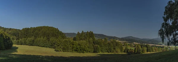 Vista Desde Paso Ludvikovske Con Bosque Verde Prado —  Fotos de Stock