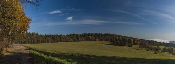 Ωραίο Φθινοπωρινό Πρωί Κοντά Στο Χωριό Zitkova Στη Μοραβία Κοντά — Φωτογραφία Αρχείου