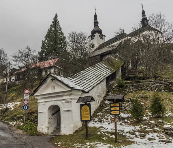 Spania Dolina Mörka Vintern Molnig Morgon — Stockfoto