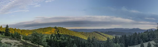 Colore Alba Vicino Velky Javornik Collina Estate Mattina — Foto Stock