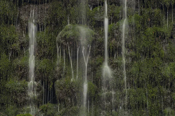 Kaskade Mit Wasserfällen Auf Dem Prucelsky Bach Ceske Stredohori Berge — Stockfoto