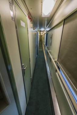 Koridor Slovakya için gece treninin uzun gece trende-Prag