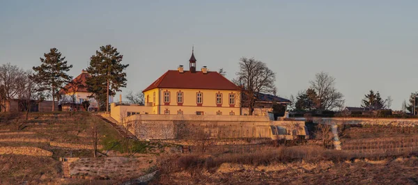 Château Jablonka Dans Capitale Prague Près Station Holesovice Hiver Froide — Photo