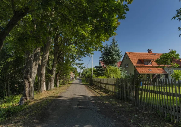 Stedra dorp in Slavkovsky Les National Park in zomerdag — Stockfoto