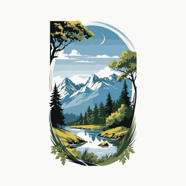 Vektör tipografisi gün batımı parlaklığı oluşturuyor.