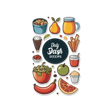 Günlük gıdaların isimleriyle betik tipi