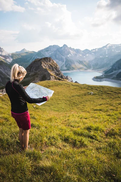 Girl Exploring Mountains