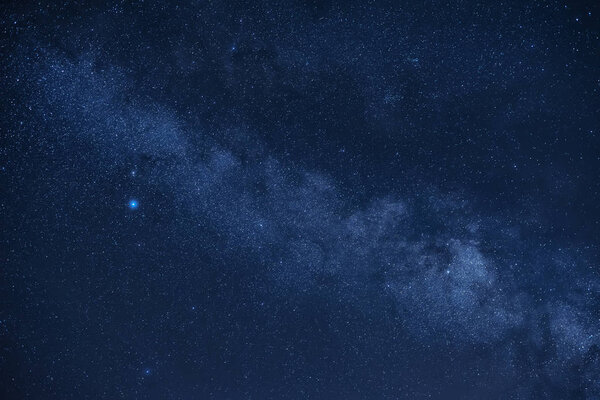Галактика Млечный Путь. Нигтское небо со звездами
