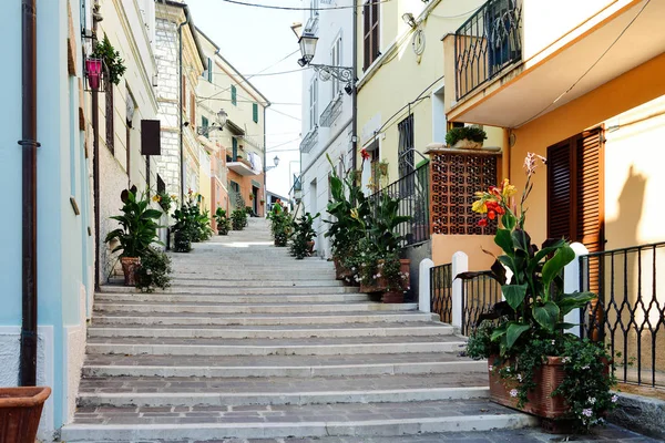 Conero Costarella 지방에에서의 유명한 거리의 — 스톡 사진