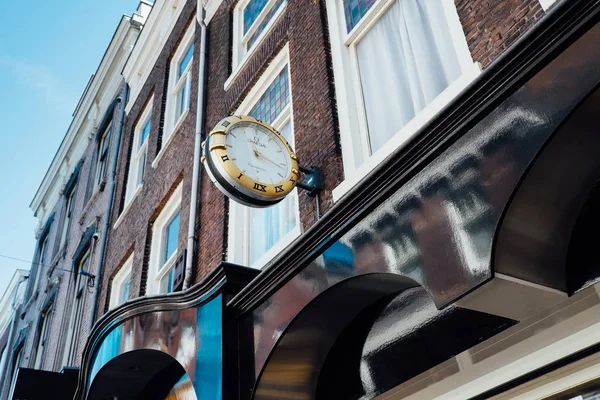 Utrecht Nederland Mei 2019 Bord Van Omega Horloge Winkel — Stockfoto