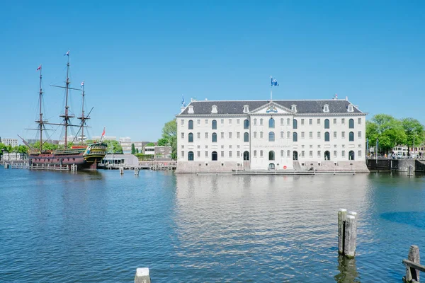 Amsterdam Pays Bas Mai 2019 Vue Musée Naval Voilier — Photo