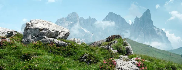 Paisagem Montanhosa Fundo Pale San Martino Dolomiti Itália — Fotografia de Stock