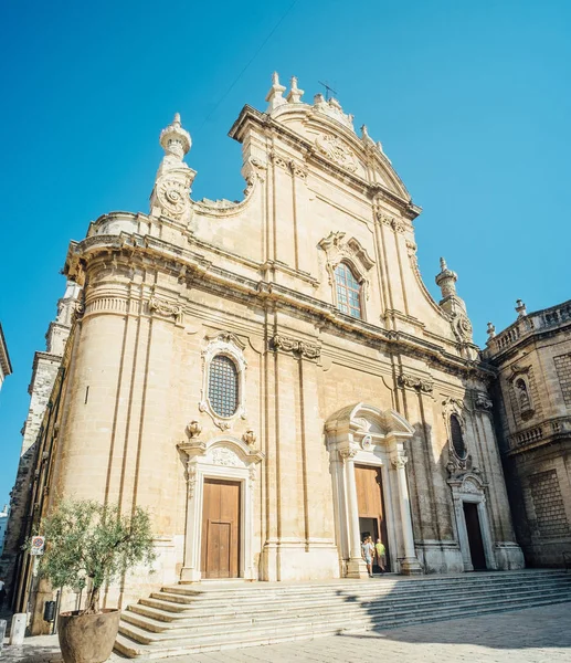 Monopoli Puglia Giovedì Agosto 2019 Facciata Della Cattedrale Della Madonna — Foto Stock