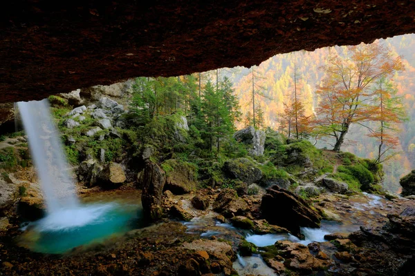 Cataratas Pericnik Cascada Parque Nacional Triglav Eslovenia Paisaje Naturaleza Europa —  Fotos de Stock