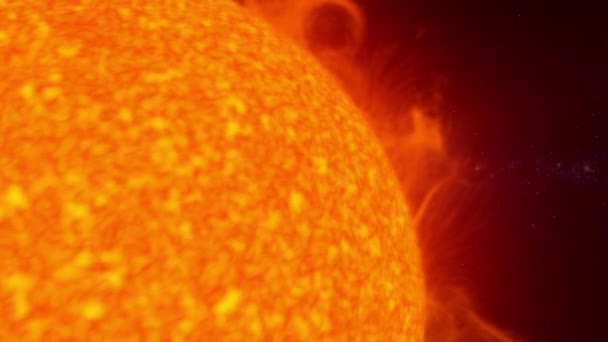 Солнце Космосе — стоковое видео