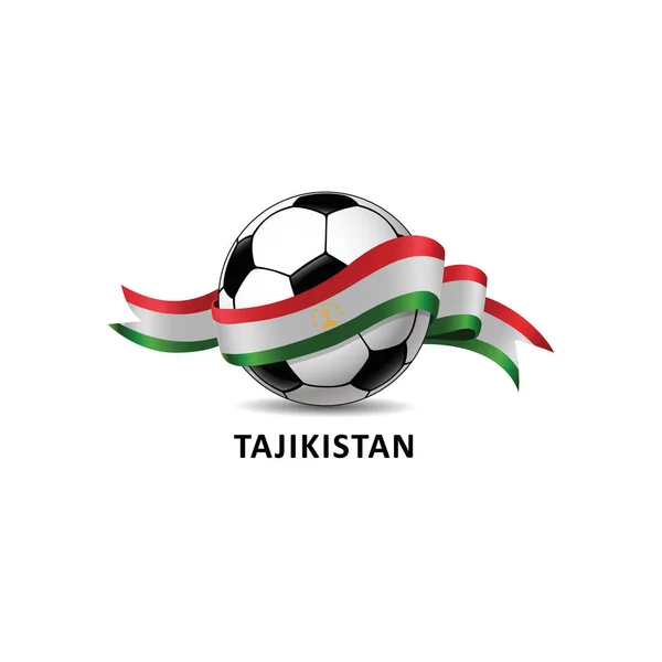 Tajiistan 다채로운 흔적이 선수권 게임에 일러스트 디자인 초대장 전단지 포스터 — 스톡 벡터