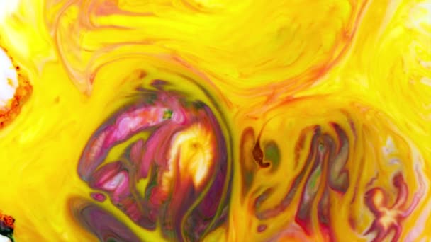 Abstract Colorful Paint Ink Explode Diffusion Psychedelic Blast Movement Colores — Vídeo de stock