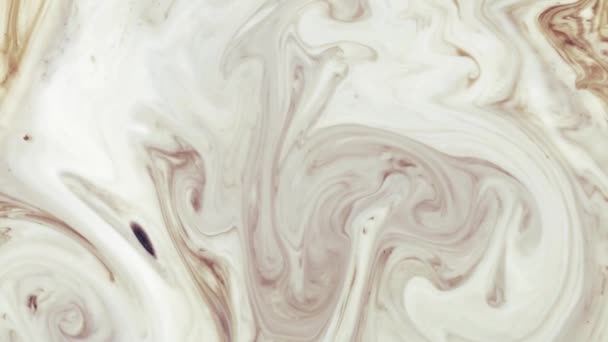 抽象的なカラフルなペイントインク爆発拡散サイケデリックブラスト運動 柔らかい色 抽象的な構成 白い大理石の背景を持つアクリルテクスチャ — ストック動画