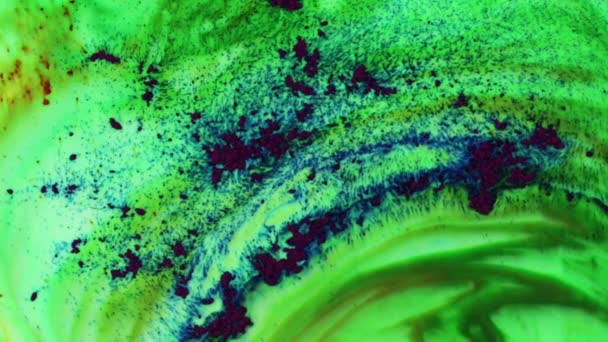 Abstrakte Bunte Paint Ink Explode Diffusion Psychedelic Blast Movement Weiche — Stockvideo