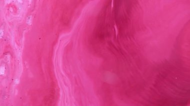 Soyut Renkli Boya Mürekkebi Patlaması Psikedelik Patlama Hareketi. yumuşak renkler, soyut kompozisyon. Kırmızı mermer zemin ile akrilik dokusu 