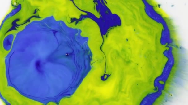 Tinta Pintura Colorida Abstrata Explode Difusão Psychedelic Blast Movement Cores — Vídeo de Stock